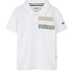 Hugo Boss Baby - Tricolor Short Sleeve Polo White Discount