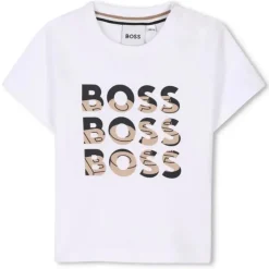 Hugo Boss Baby - Unisex Short Sleeves Tee-Shirt, White Best