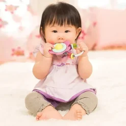 Infantino - chocalho de flor goma Spin & Teethe Hot