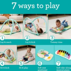 Infantino - Kick N Keys 7-In-1 Musical Piano Activity Gym Discount