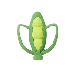Infantino - Lil' Nibbles Textured Silicone Teether, Peas Clearance