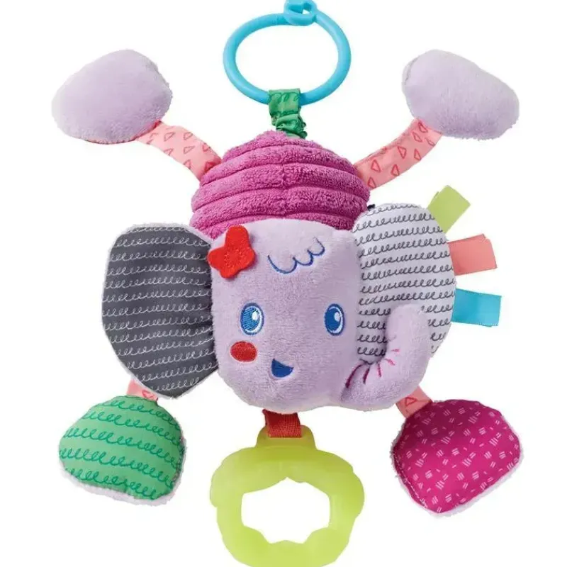 infantino__pull_ampamp_sh_SKUxbqMHn4s_0.webp Infantino - Pull & Shake Jittery Pal - Elefante Roxo - Brinquedo de bebê Fashion