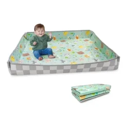 Infantino - Tapete de espuma macia dobrável Wee Wild Ones Clearance