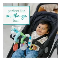 Infantino - Wee Wild Ones - Brinquedo de atividade em espiral, guaxinim Clearance