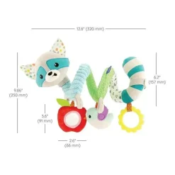 Infantino - Wee Wild Ones - Brinquedo de atividade em espiral, guaxinim Clearance