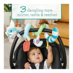 Infantino - Wee Wild Ones - Brinquedo de atividade em espiral, guaxinim Clearance