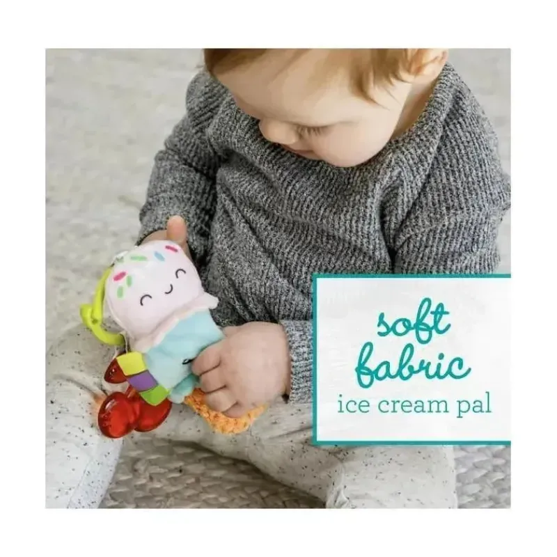 infantino__wee_wild_ones__SKUZColzHiH_3.webp Infantino - Wee Wild Ones - Amigo e mordedor de pelúcia, sorvete Outlet
