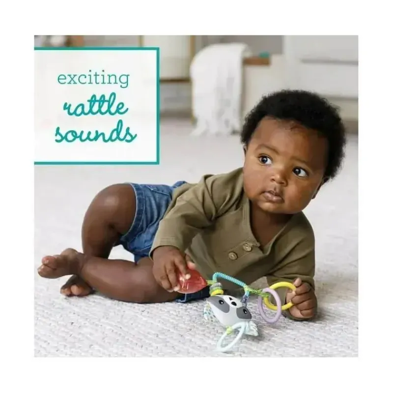 infantino__wee_wild_ones__SKUh0UYZGzr_3.webp Infantino - Wee Wild Ones Jingle Charms Chocalho, Guaxinim Hot