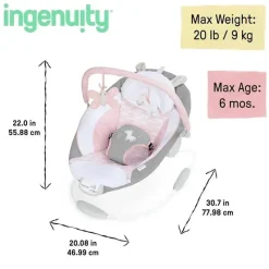 Ingenuity - Assento infantil relaxante para bebês com vibrações Online