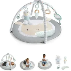 Ingenuity - Sheppy's Spot Ultra Plush Baby Activity Gym e Tummy Time Mat Discount