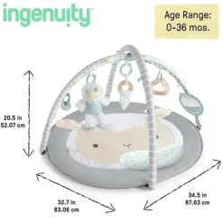 Ingenuity - Sheppy's Spot Ultra Plush Baby Activity Gym e Tummy Time Mat Discount