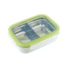 Innobaby - Caixa de lanche Bento dividida em aço inoxidável Keepin' Fresh, 11 onças, verde Sale