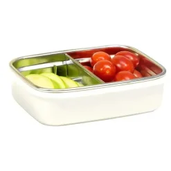 Innobaby - Caixa de lanche Bento dividida em aço inoxidável Keepin' Fresh, 11 onças, verde Sale
