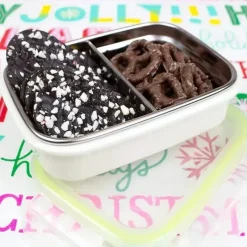Innobaby - Caixa de lanche Bento dividida em aço inoxidável Keepin' Fresh, 11 onças, verde Sale