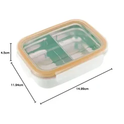 Innobaby - Caixa de lanche Bento dividida em aço inoxidável Keepin' Fresh, 11 onças, laranja Sale
