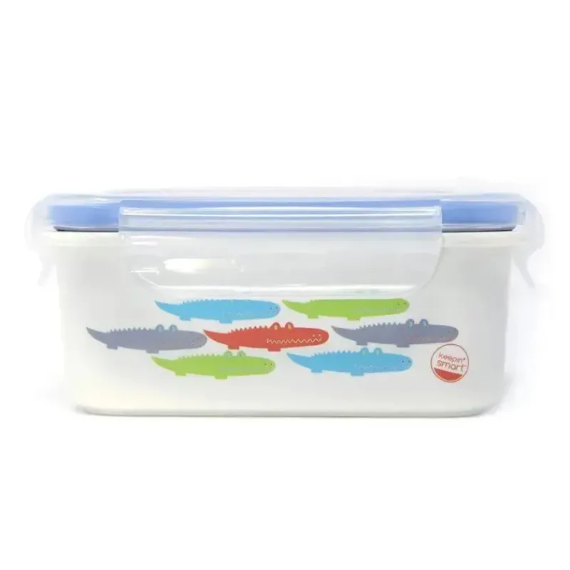 innobaby__lanche_ou_lanch_SKU435HKDtd_0.webp Innobaby - lanche ou lancheira de aço inoxidável Keepin' Fresh, 16 onças, jacaré Fashion