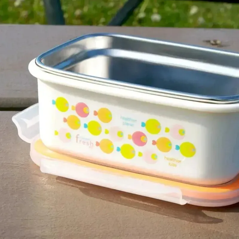 innobaby__lanche_ou_lanch_SKU435HKDtd_3.webp Innobaby - lanche ou lancheira de aço inoxidável Keepin' Fresh, 16 onças, jacaré Fashion