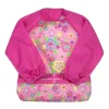 Iplay - Babador de manga comprida Snap &amp; Go, campo de flores rosa New