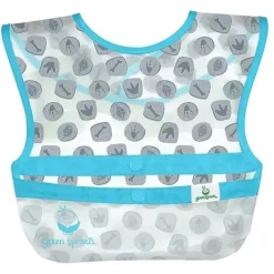 Iplay - Babadores de limpeza Snap & Go (3 unidades), Dinossauros azuis, 9-18 meses Sale