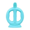 Iplay - Escova de dentes de aprendizagem feita de silicone, Aqua, 9/18M New