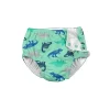 Iplay - Fralda de Natação Absorvente Reutilizável Snap, Seafoam Simple Dino Sale