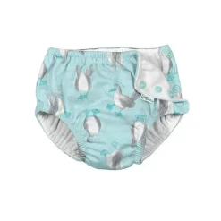 Iplay - Fralda de natação absorvente reutilizável Snap, peitos com pés Best