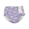 Iplay - Fralda de Natação Absorvente Reutilizável Snap, Violet Rainbows Best