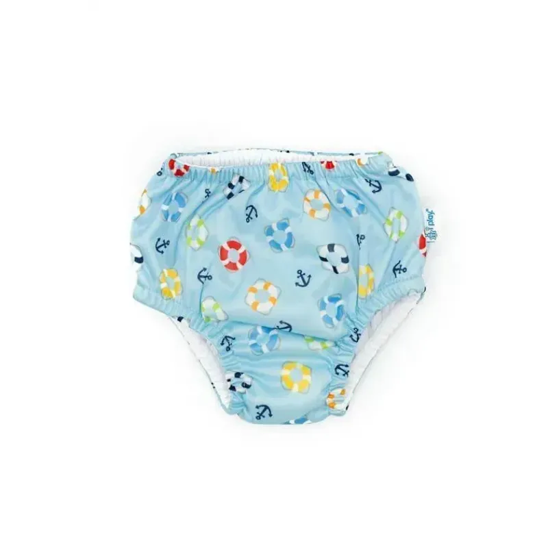 iplay__fralda_de_natao_re_SKUQUY3T3al_0.webp Iplay - Fralda de Natação Reutilizável para Bebês Meninos, Peixe Verde New