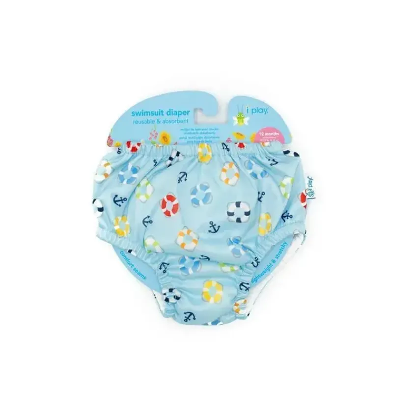 iplay__fralda_de_natao_re_SKUQUY3T3al_2.webp Iplay - Fralda de Natação Reutilizável para Bebês Meninos, Peixe Verde New