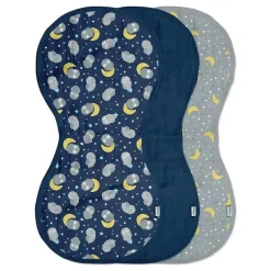Iplay - panos de arroto de musselina 3Pk, coruja azul Outlet