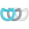 Iplay - Primeiros mordedores feitos de silicone (3Pk), Aqua Set 3 Mo+ Fashion