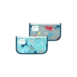 Iplay - Sacolas reutilizáveis de 2 unidades, Aqua Dogs, 6M Outlet