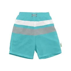 Iplay - Troncos Color Block com Fralda de Natação Absorvente Reutilizável Embutida, Cinza Aqua Discount