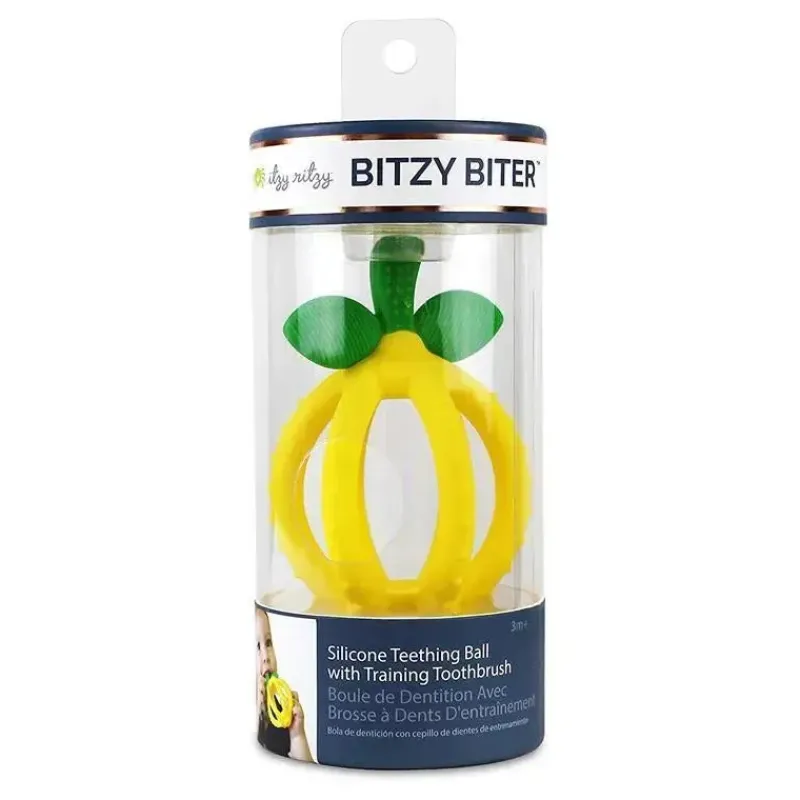 itzy_ritzy__bola_de_denti_SKUng9OHl0j_2.webp Itzy Ritzy - Bola de dentição de silicone Bitzy Bitzer, gota de limão Sale