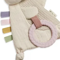 Itzy Ritzy - Brinquedo Sensorial Crinkle Bitzy com mordedor, coelho Clearance