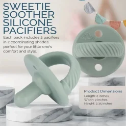 Itzy Ritzy - Chupeta de silicone 2Pk, cabos de agave e suculentas Sale