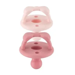 Itzy Ritzy - Chupetas ortodônticas de silicone 2Pk, sapatilha de balé e prímula, 0/6M Discount