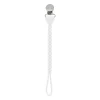 Itzy Ritzy - Clipe de chupeta de silicone Sweetie Strap™ de uma peça, branco Online