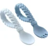 Itzy Ritzy - Conjunto de colheres e garfos Sweetie azul New