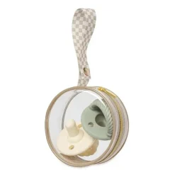 Itzy Ritzy - Estojo transparente para chupeta com alça, comporta 2 chupetas, cinza Clearance