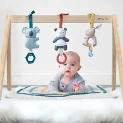 Itzy Ritzy - Ginásio de atividades de madeira com tapete de brincar e arco-íris de brinquedo Online