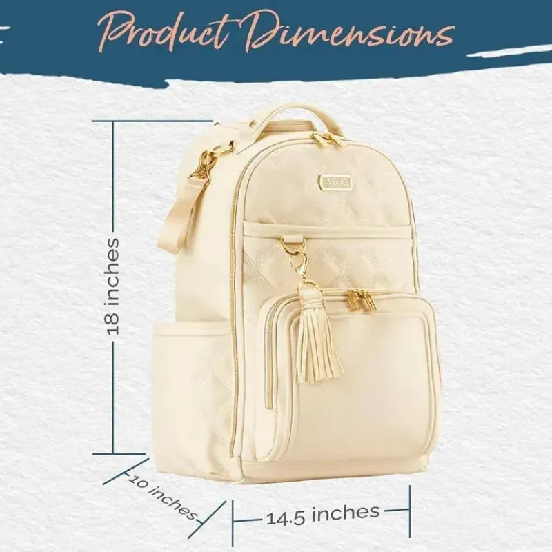 itzy_ritzy__mochila_para__SKUNO3kX8kg_8.webp Itzy Ritzy - Mochila para fraldas, mochila Boss Plus de grande capacidade para bebês, leite e mel Fashion