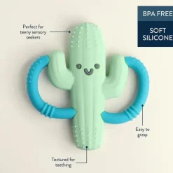 Itzy Ritzy - mordedor de silicone com alças fáceis de agarrar, cacto Fashion