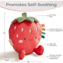 Itzy Ritzy - Sweetie Snuggles Plush, Strawberry Clearance