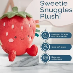 Itzy Ritzy - Sweetie Snuggles Plush, Strawberry Clearance