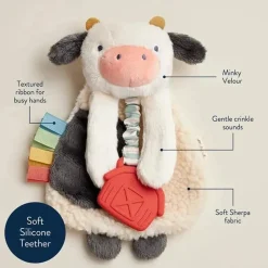 Itzy Ritzy - Vaca Itzy Friends Lovey™ Pelúcia New
