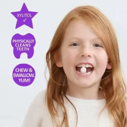 Jack N Jill Jack N' Jill - Tooth Sparkles, mastigadores de cálcio para limpeza de dentes com hidroxiapatita (60 comprimidos) Fashion