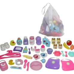 JC Toys - Bolsa de acessórios para berçário com 45 peças para brincar, maiores de 2 anos Outlet