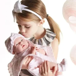 JC Toys - Boneca de menina real La recém-nascida roupa e acessórios de malha rosa, maiores de 2 anos Sale