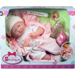 JC Toys - Boneca recém-nascida Soft Body Boutique, 15,5 polegadas, rosa Sale